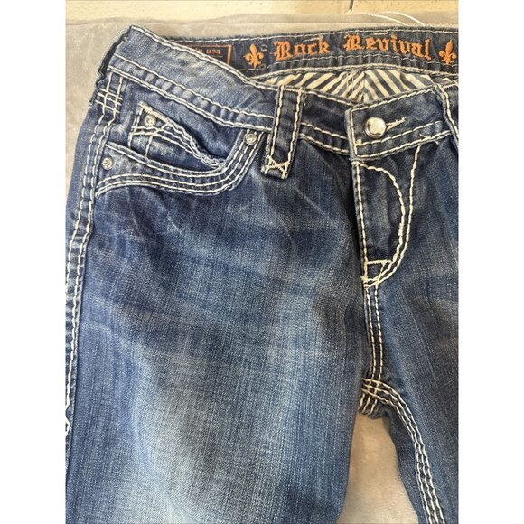 Women’s Rock Revival Elaina Easy Boot Jeans 28 - Picture 7 of 11